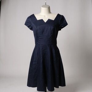 Girstunm Women's Classic Tea Dress – Short Sleeve A-Line Cocktail Party Dress